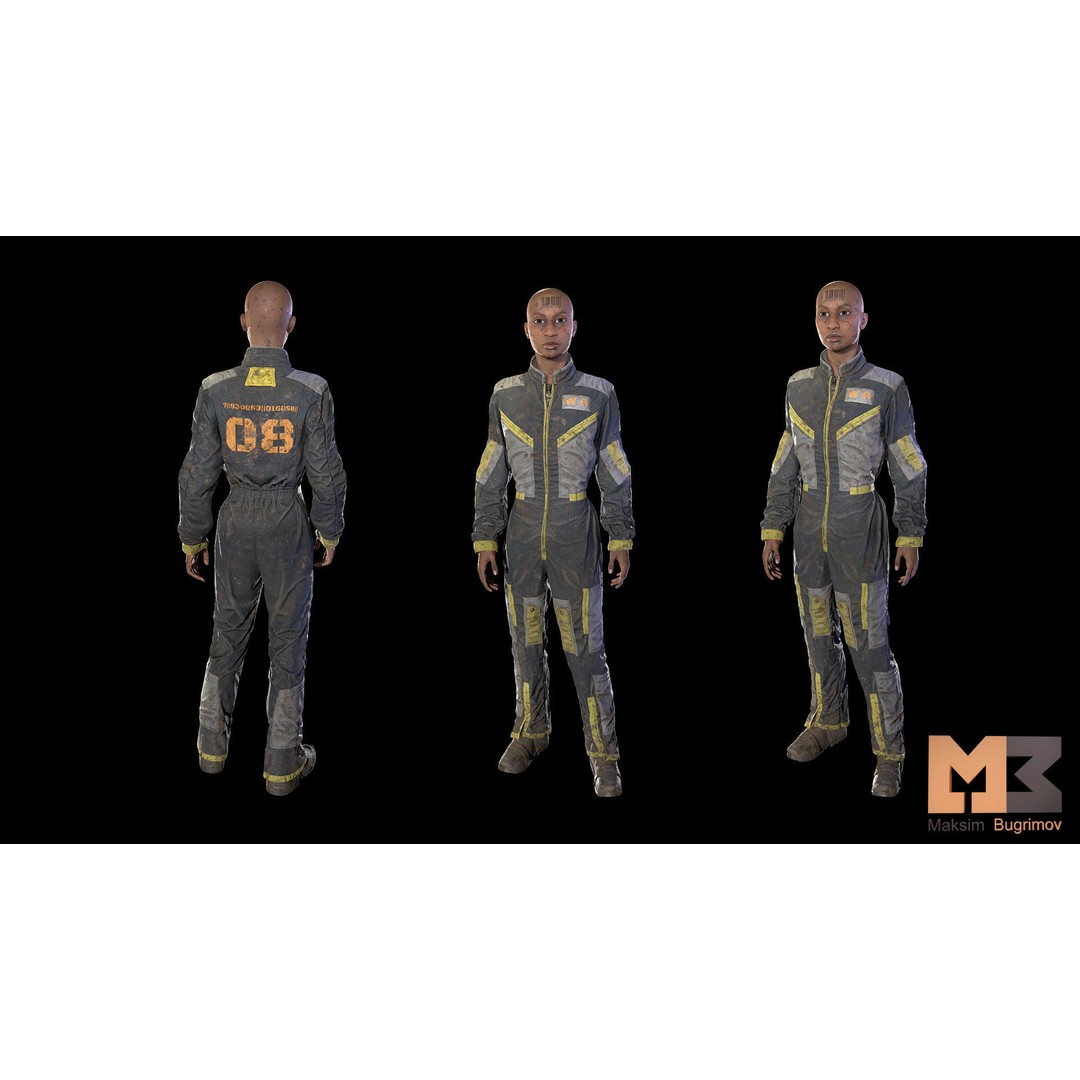 Dystopia NPC Characters 3D Model – Low Poly Game Asset, FBX - View 46