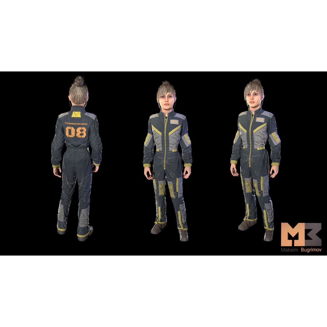 Dystopia NPC Characters 3D Model – Low Poly Game Asset, FBX - View 48
