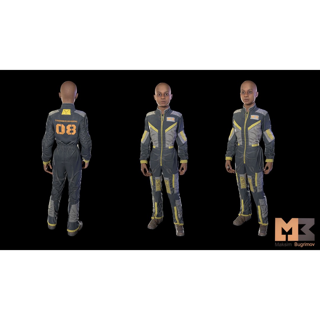 Dystopia NPC Characters 3D Model – Low Poly Game Asset, FBX - View 49