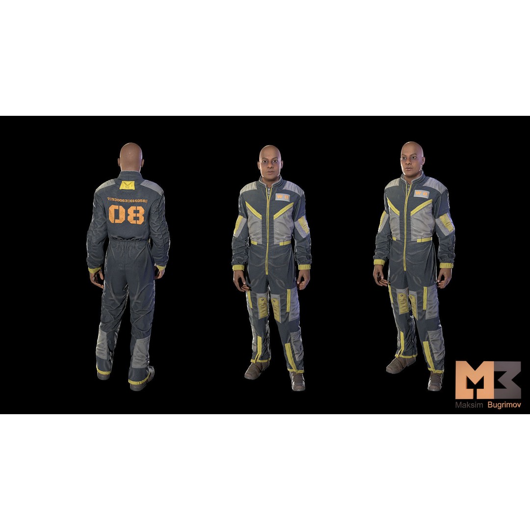 Dystopia NPC Characters 3D Model – Low Poly Game Asset, FBX - View 5