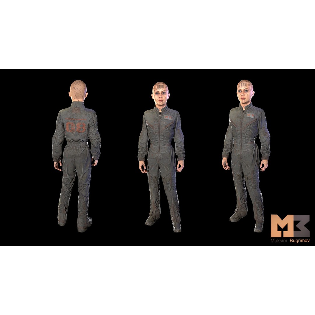Dystopia NPC Characters 3D Model – Low Poly Game Asset, FBX - View 50