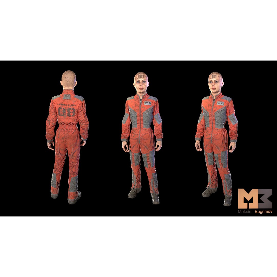 Dystopia NPC Characters 3D Model – Low Poly Game Asset, FBX - View 51