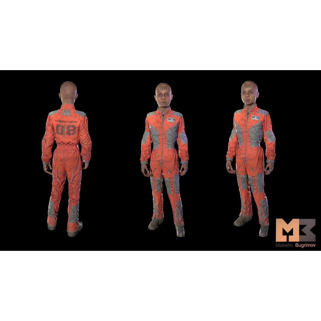Dystopia NPC Characters 3D Model – Low Poly Game Asset, FBX - View 53