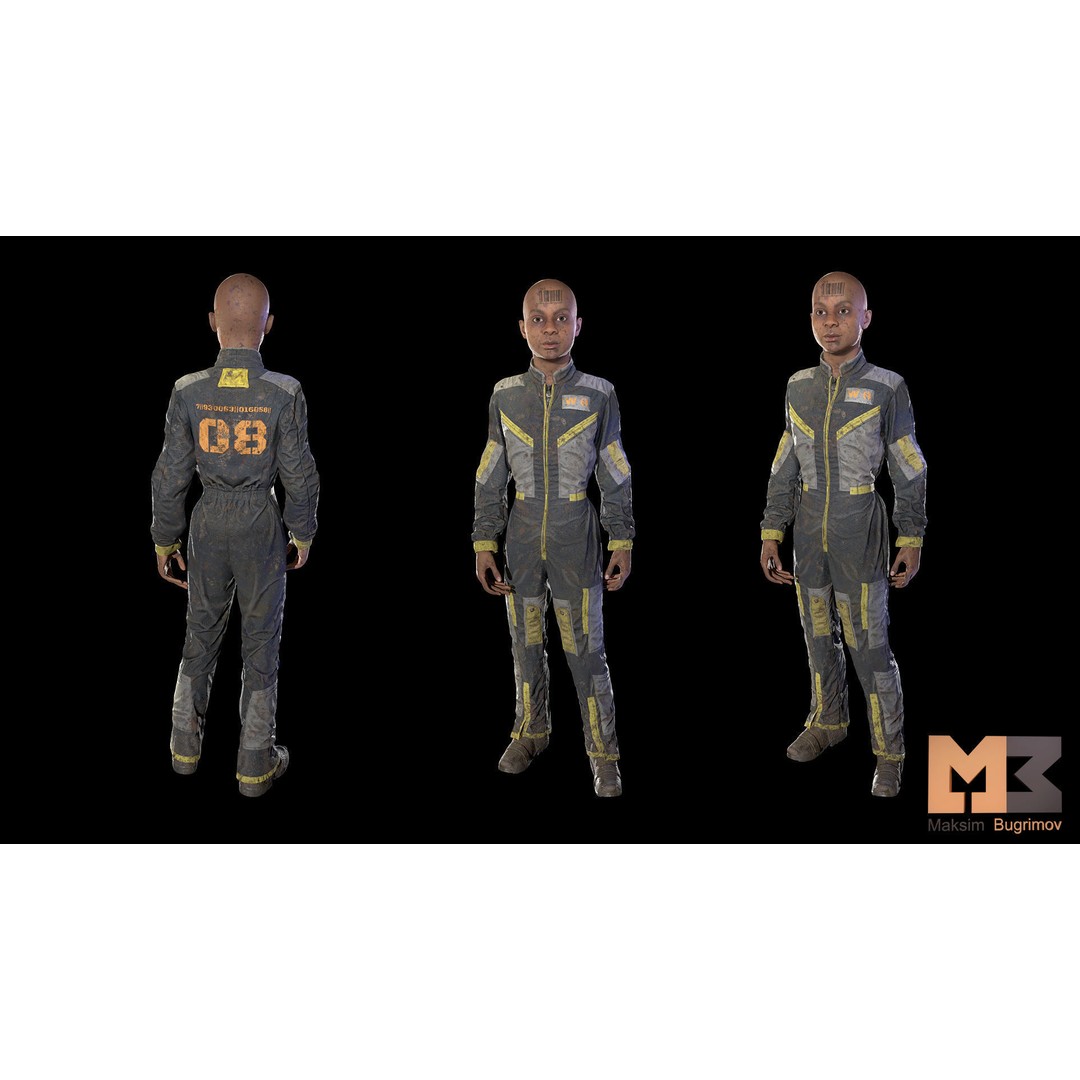 Dystopia NPC Characters 3D Model – Low Poly Game Asset, FBX - View 55