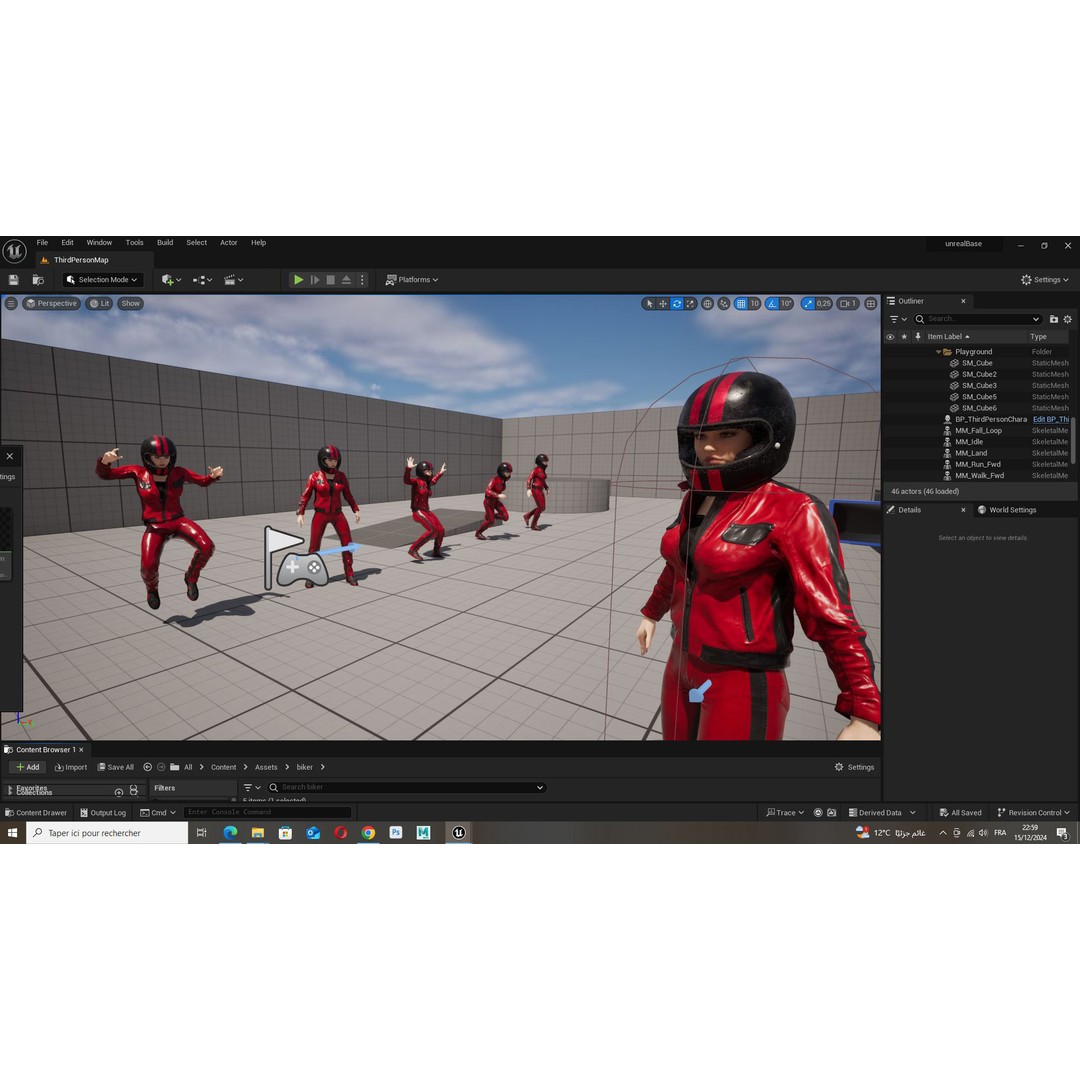 Realistic Biker 3D Model – Low Poly Game-Ready Character with Rigging - View 20