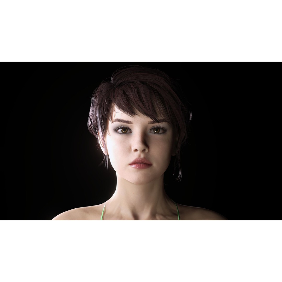Realistic Biker 3D Model – Low Poly Game-Ready Character with Rigging - View 22