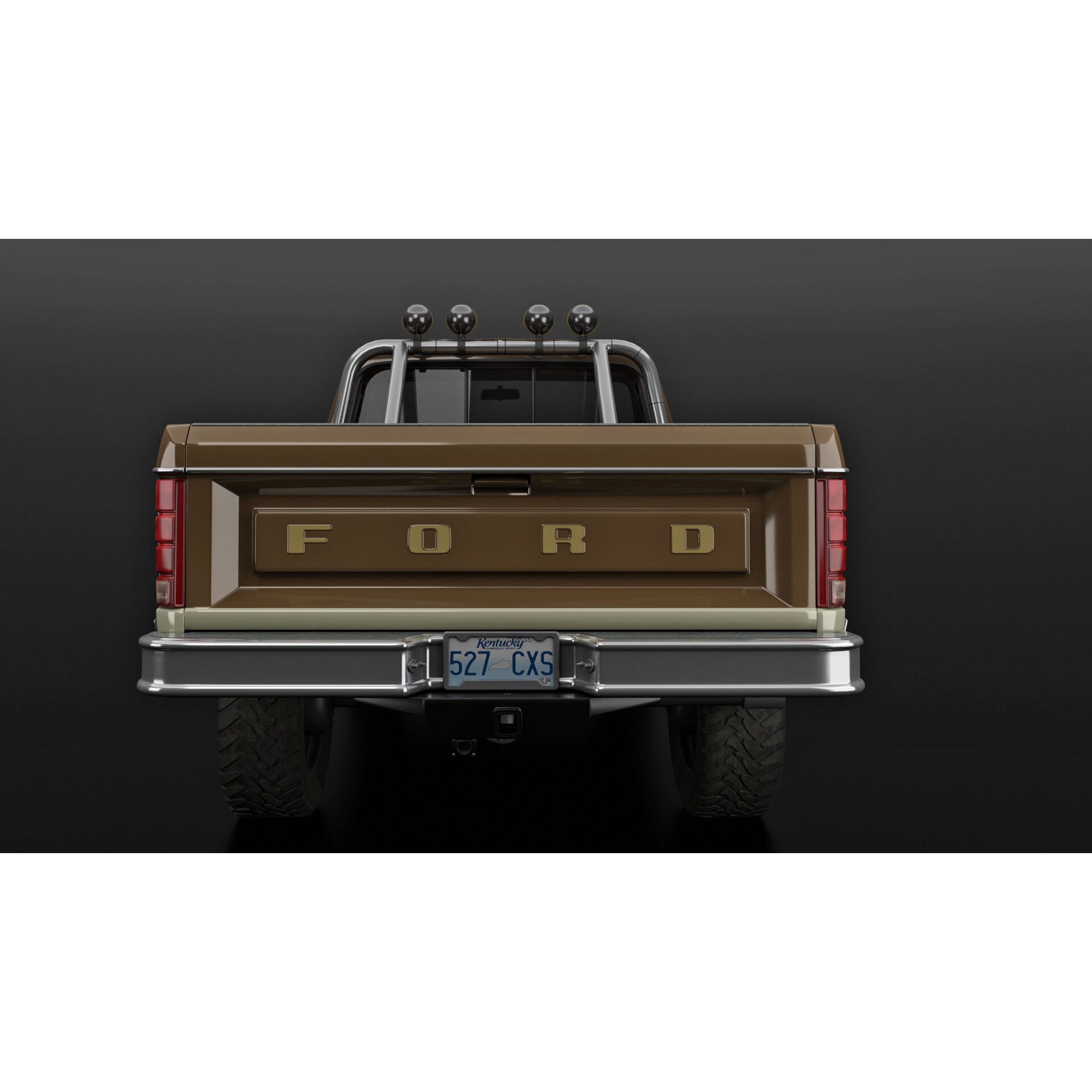 Ford F250 - Low-Poly Game-Ready 3D Model - View 22