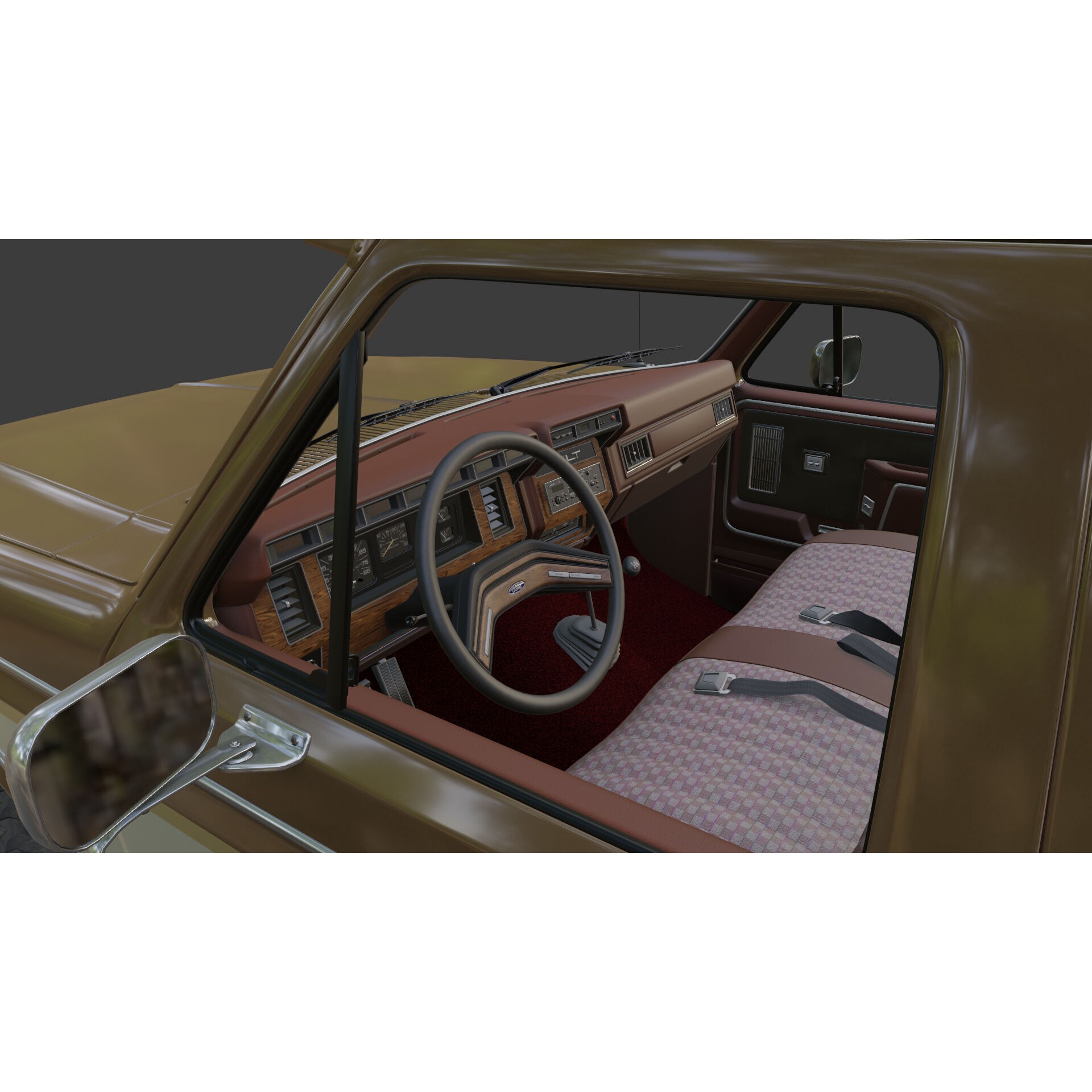 Ford F250 - Low-Poly Game-Ready 3D Model - View 28