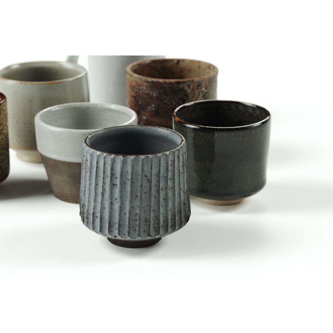 Ceramic Cup Collection 01 3D Model – Handcrafted Kitchen Decor, FBX - View 6
