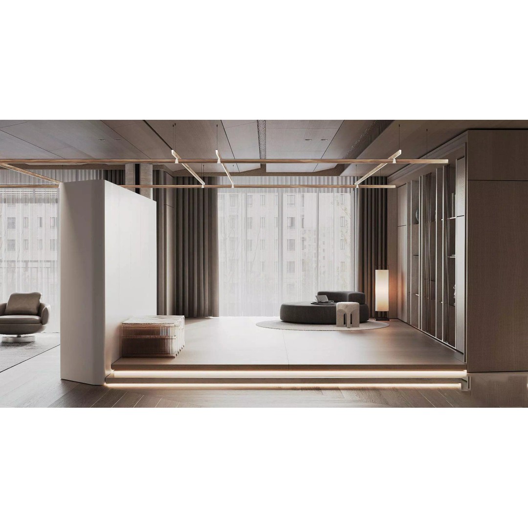 Living Room and Kitchen 3D Model – Realistic Interior Design, PBR Textures - View 16