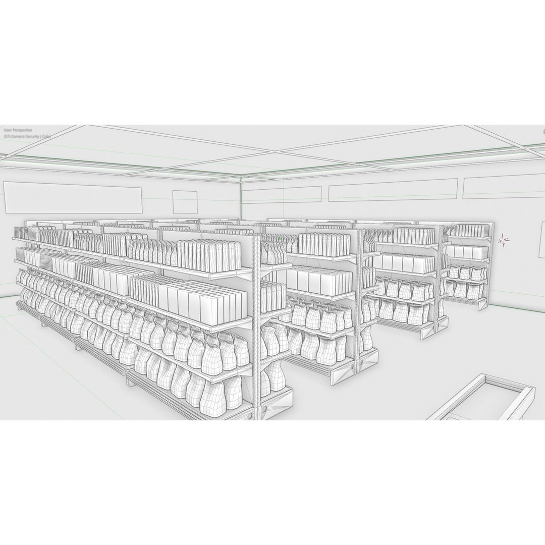 7-Eleven Store 3D Model – Low Poly Game Asset, Blender & FBX - View 16