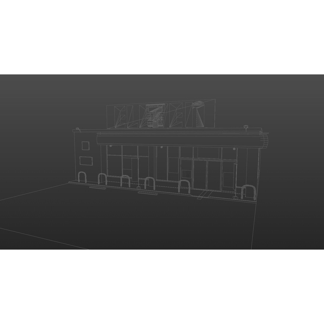 7-Eleven Store 3D Model – Low Poly Game Asset, Blender & FBX - View 17