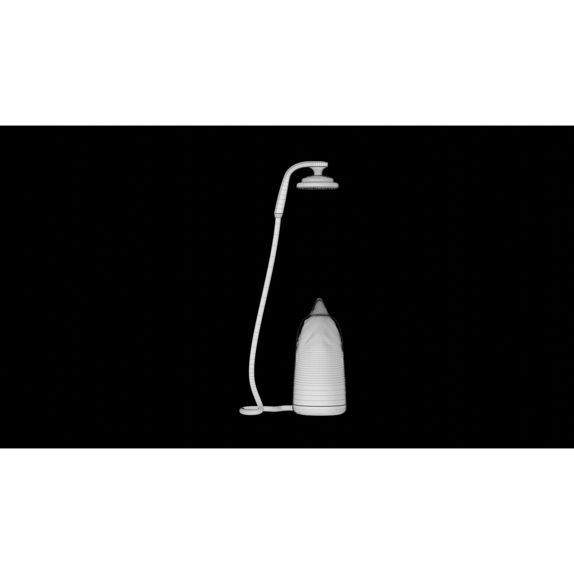 Camping Portable Shower - Game-Ready 3D Model