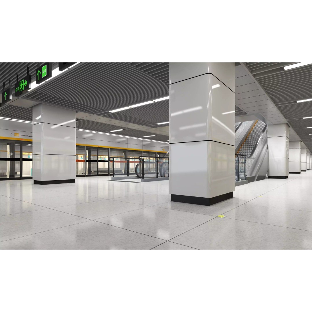 City Subway 3D Model – Low Poly Train Asset, FBX, OBJ - View 6