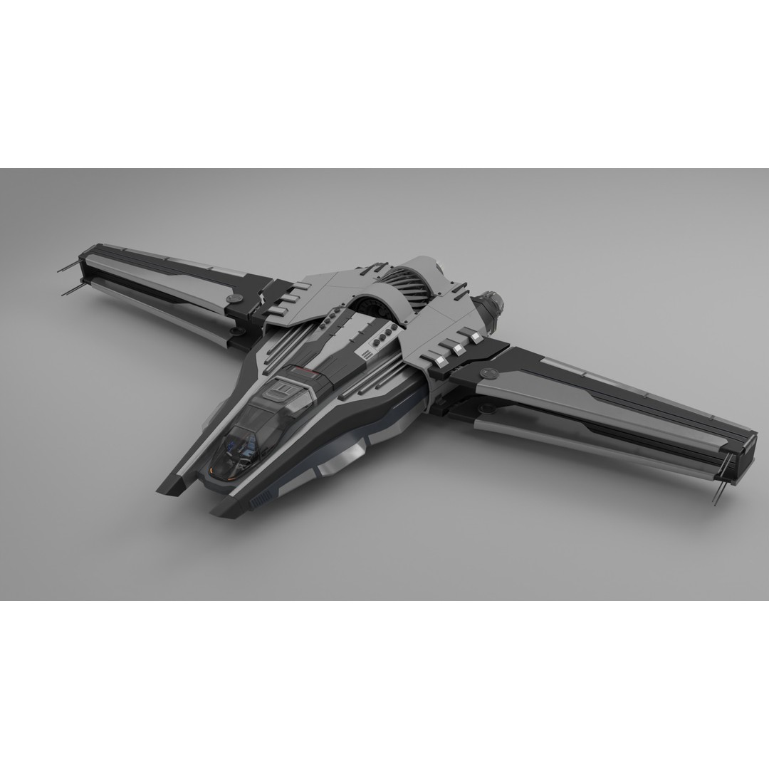 Sci-Fi Ship 3D Model – Rigged Interior Spaceship, FBX & Blender - View 12