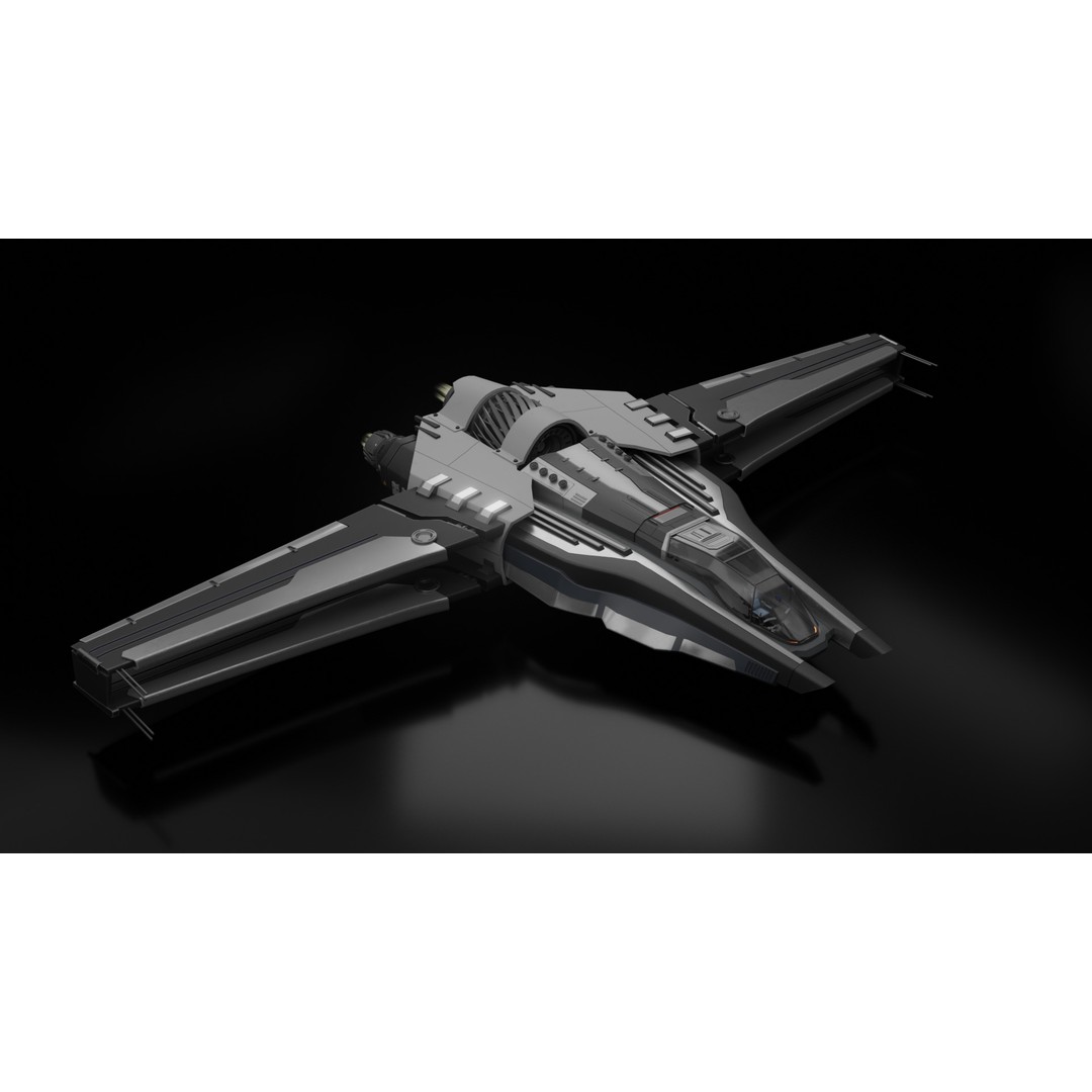 Sci-Fi Ship 3D Model – Rigged Interior Spaceship, FBX & Blender - View 14