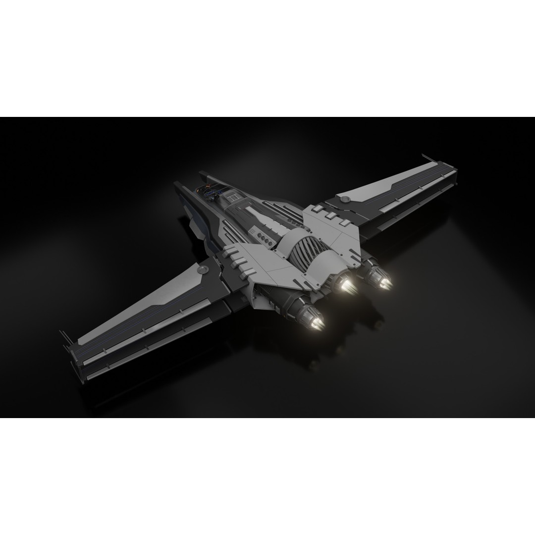 Sci-Fi Ship 3D Model – Rigged Interior Spaceship, FBX & Blender - View 16