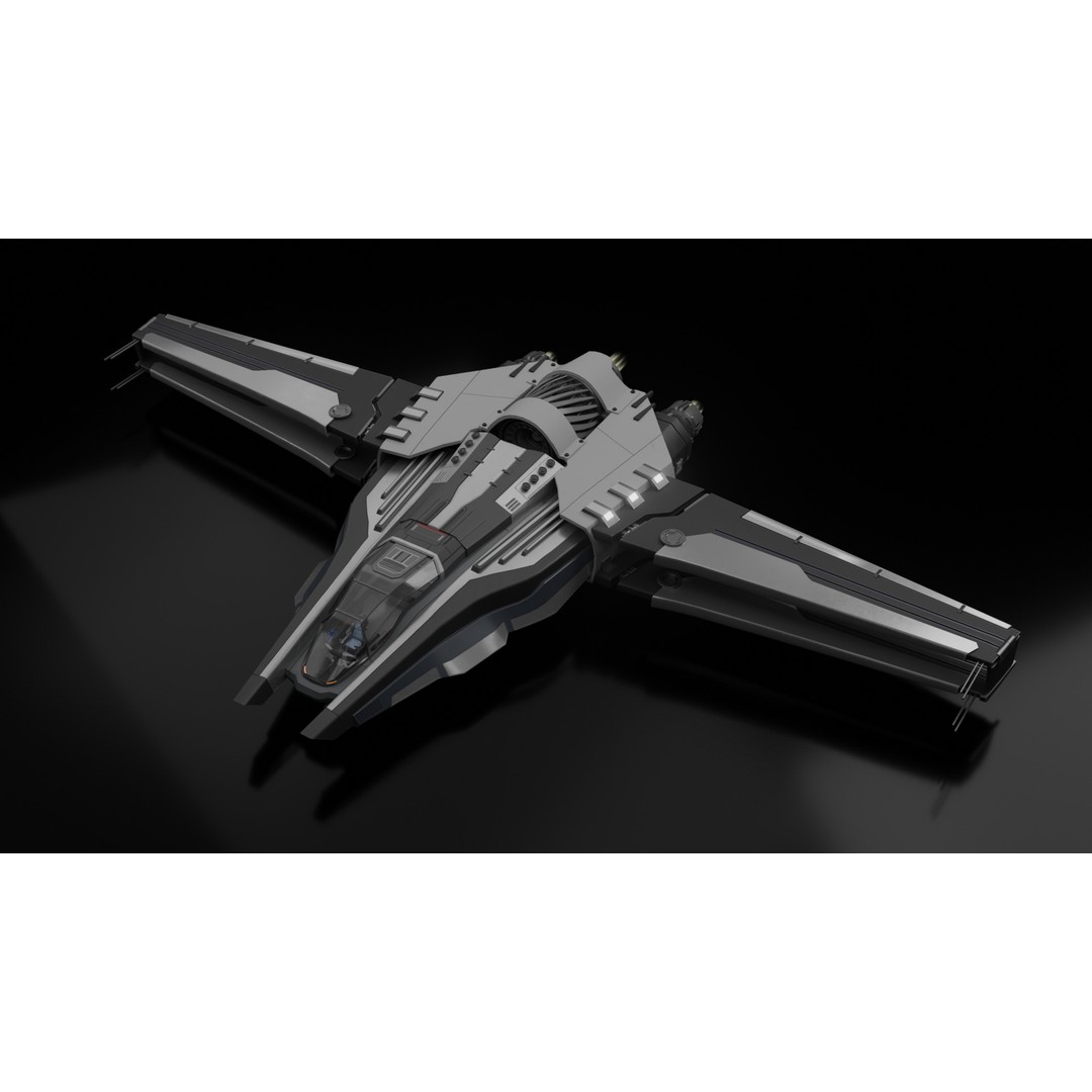 Sci-Fi Ship 3D Model – Rigged Interior Spaceship, FBX & Blender - View 18