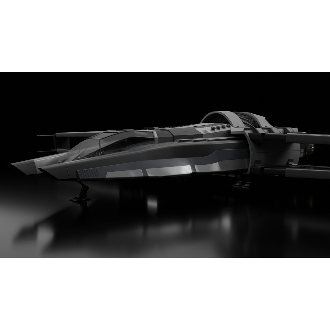 Sci-Fi Ship 3D Model – Rigged Interior Spaceship, FBX & Blender - View 20