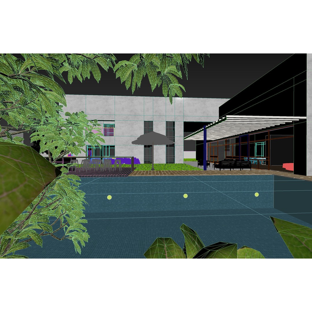 Savion Residence 3D Model – Detailed Architectural Visualization, FBX - View 10