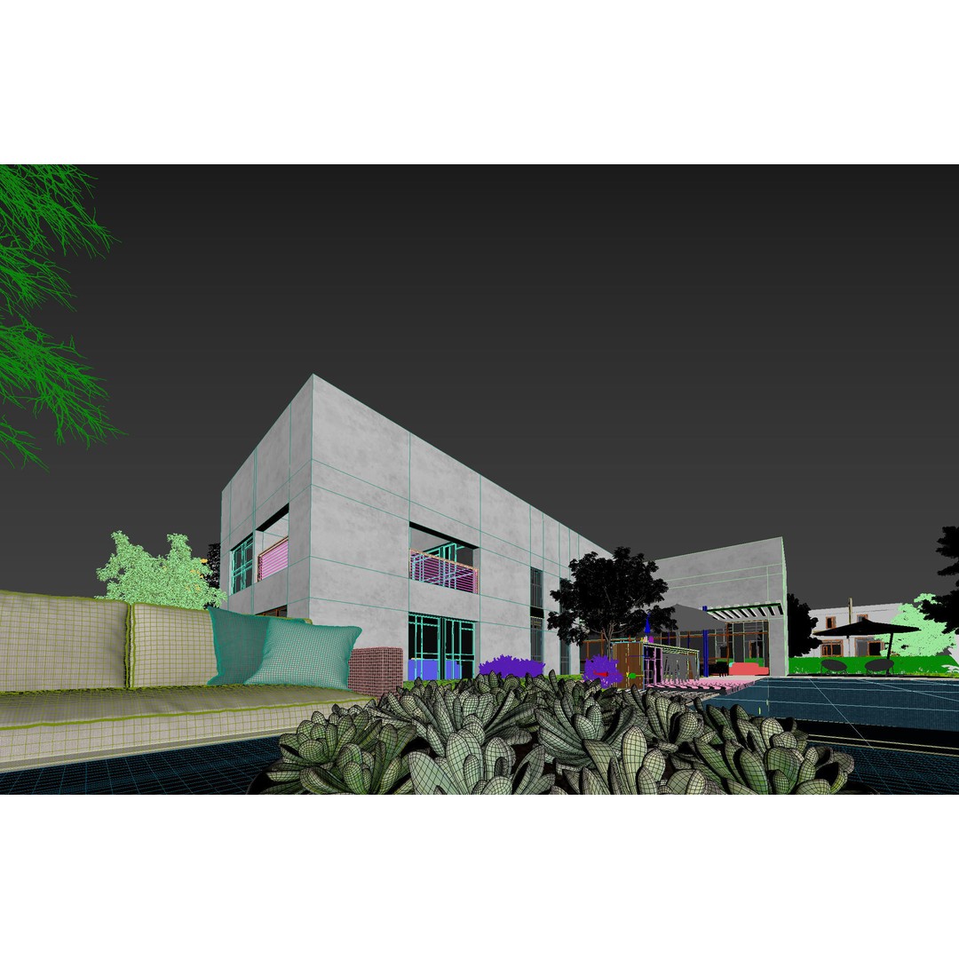 Savion Residence 3D Model – Detailed Architectural Visualization, FBX - View 12