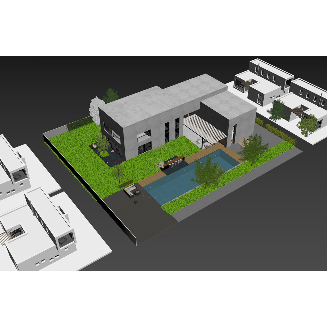 Savion Residence 3D Model – Detailed Architectural Visualization, FBX - View 16