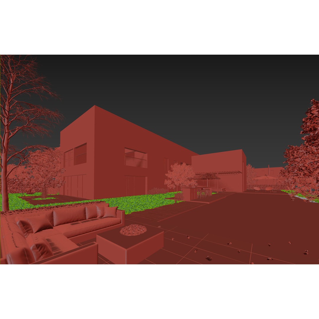 Savion Residence 3D Model – Detailed Architectural Visualization, FBX - View 8