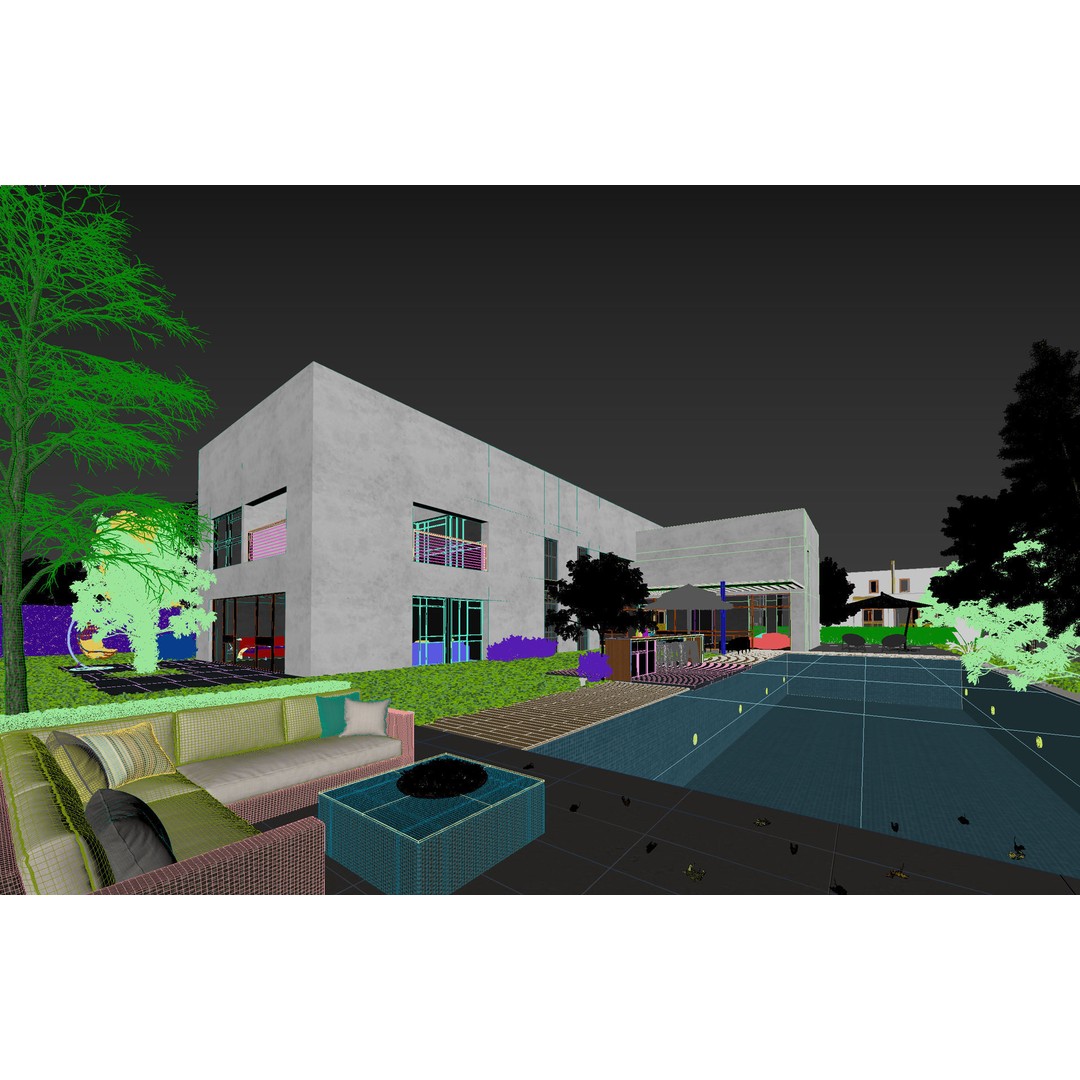 Savion Residence 3D Model – Detailed Architectural Visualization, FBX - View 9