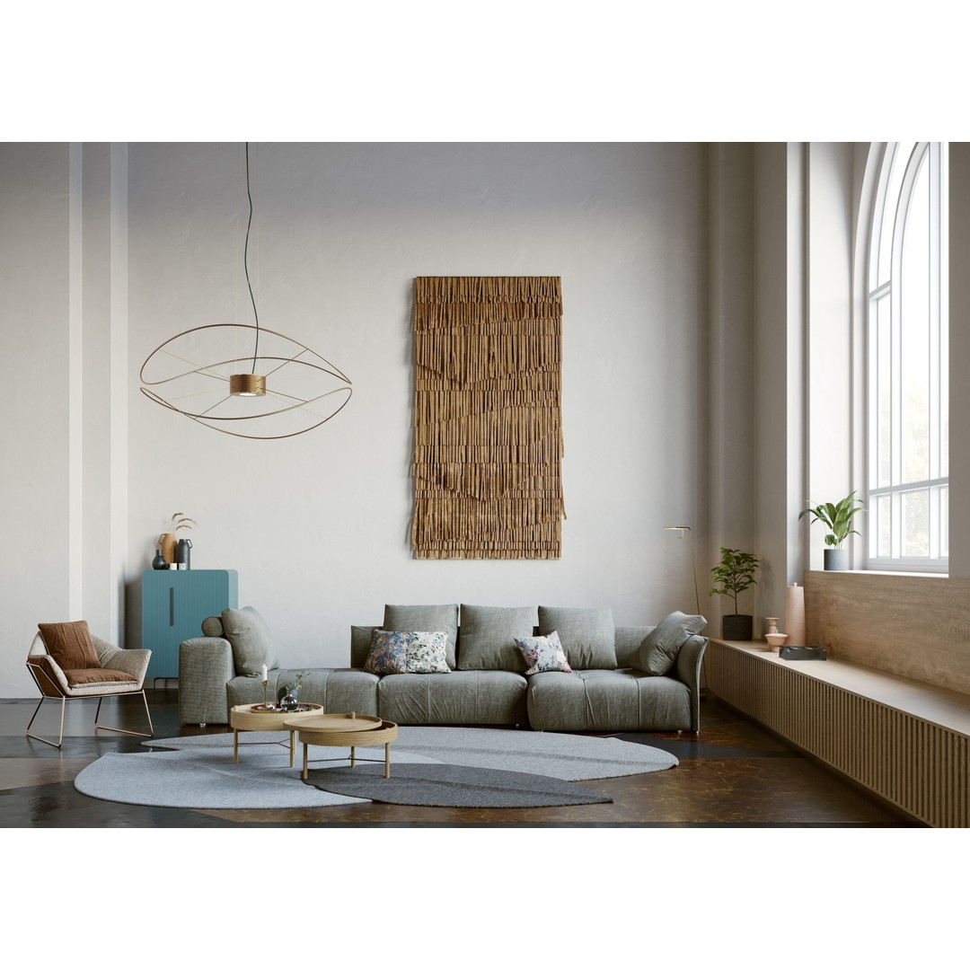 Pixels and Flowers Living Room 3D Model – Textured Interior Scene, Cinema 4D - View 3