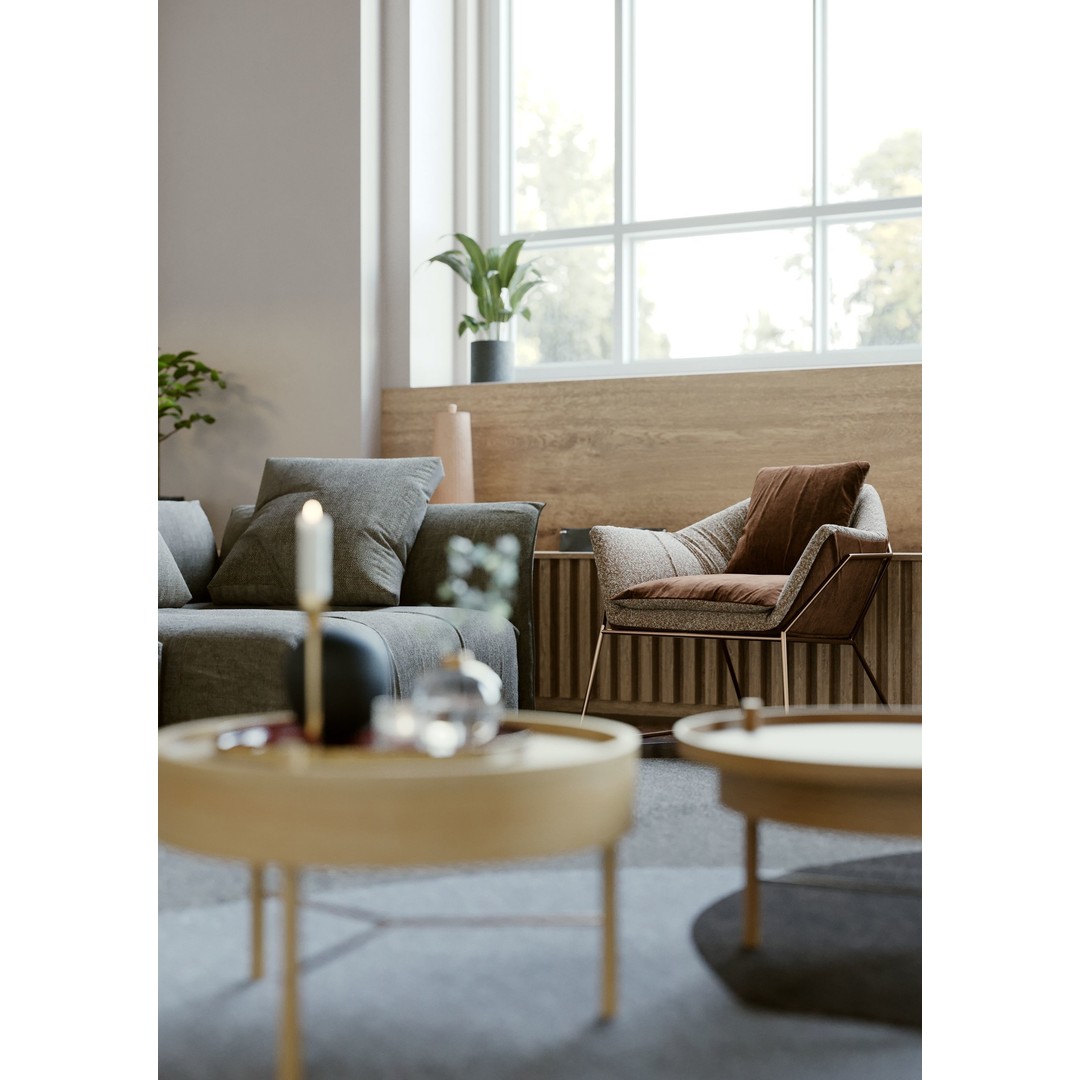 Pixels and Flowers Living Room 3D Model – Textured Interior Scene, Cinema 4D - View 6