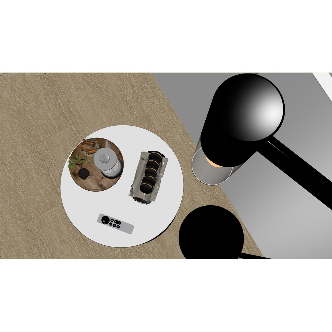 Hotel Room 3D Model – Modern Minimalist Interior, FBX - View 13