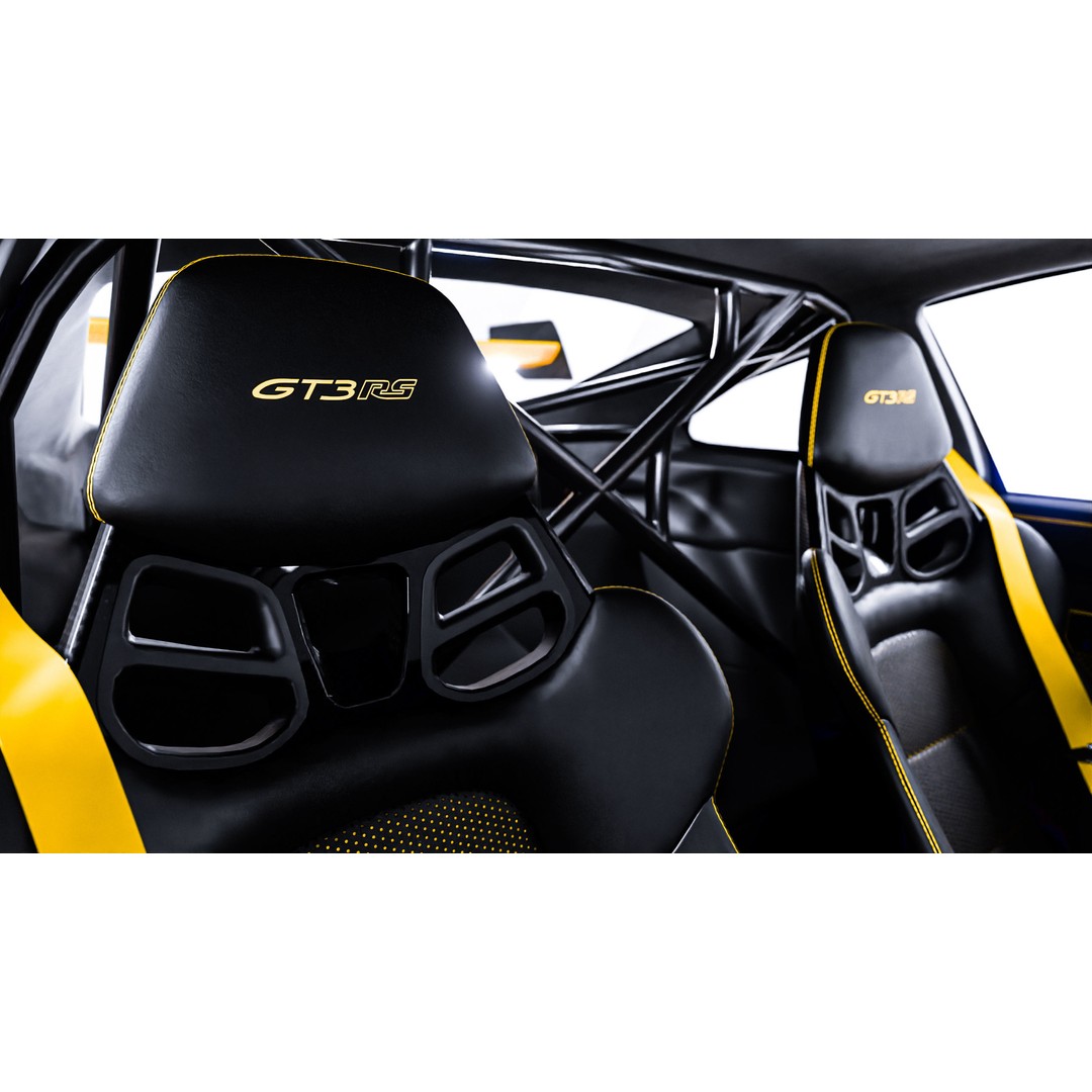 Porsche 992 GT3 RS 3D Model – High Poly Racing Car, PBR Textures, FBX - View 15