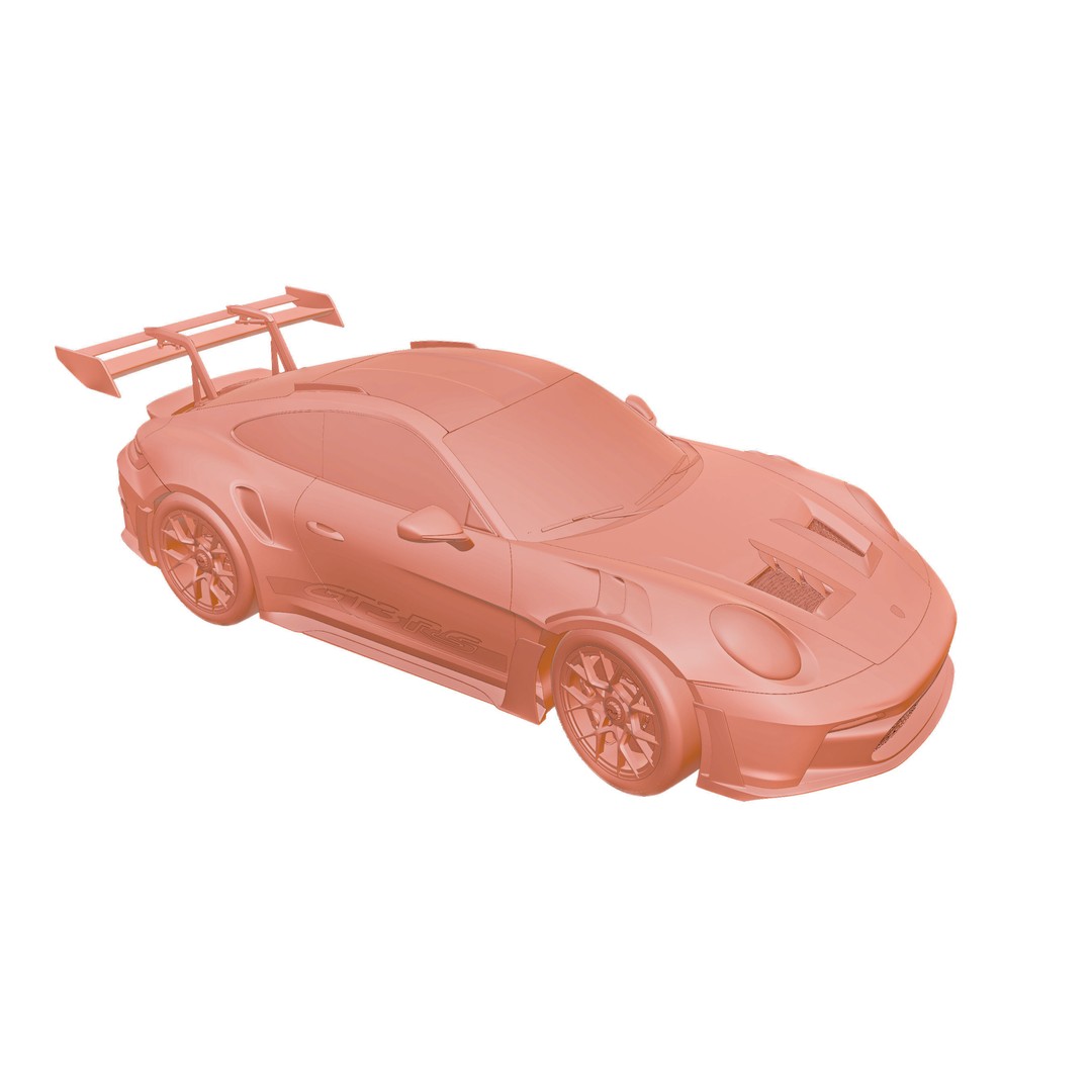 Porsche 992 GT3 RS 3D Model – High Poly Racing Car, PBR Textures, FBX - View 21