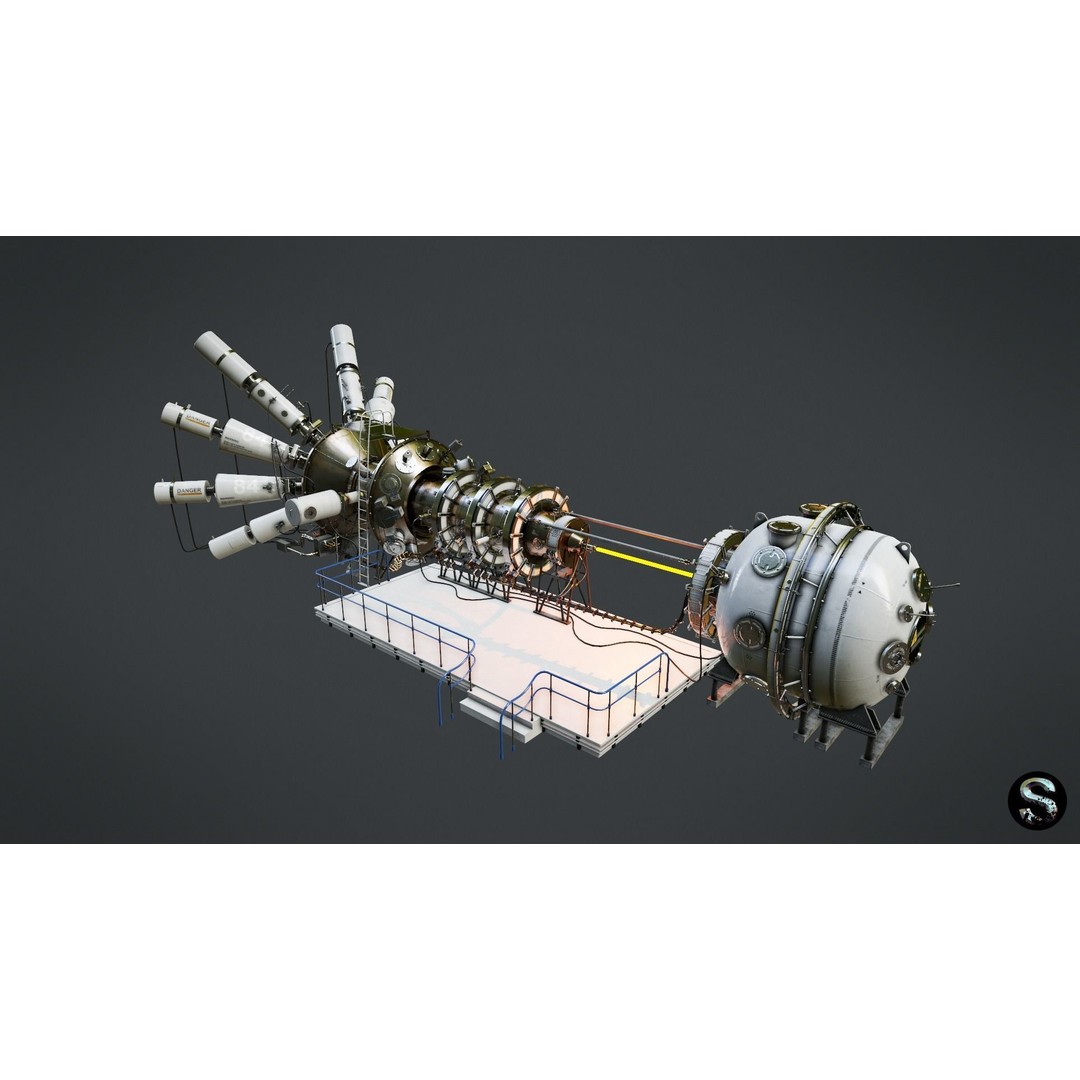 Gas Dynamic Trap 3D Model – Low Poly Game Asset, PBR Textures