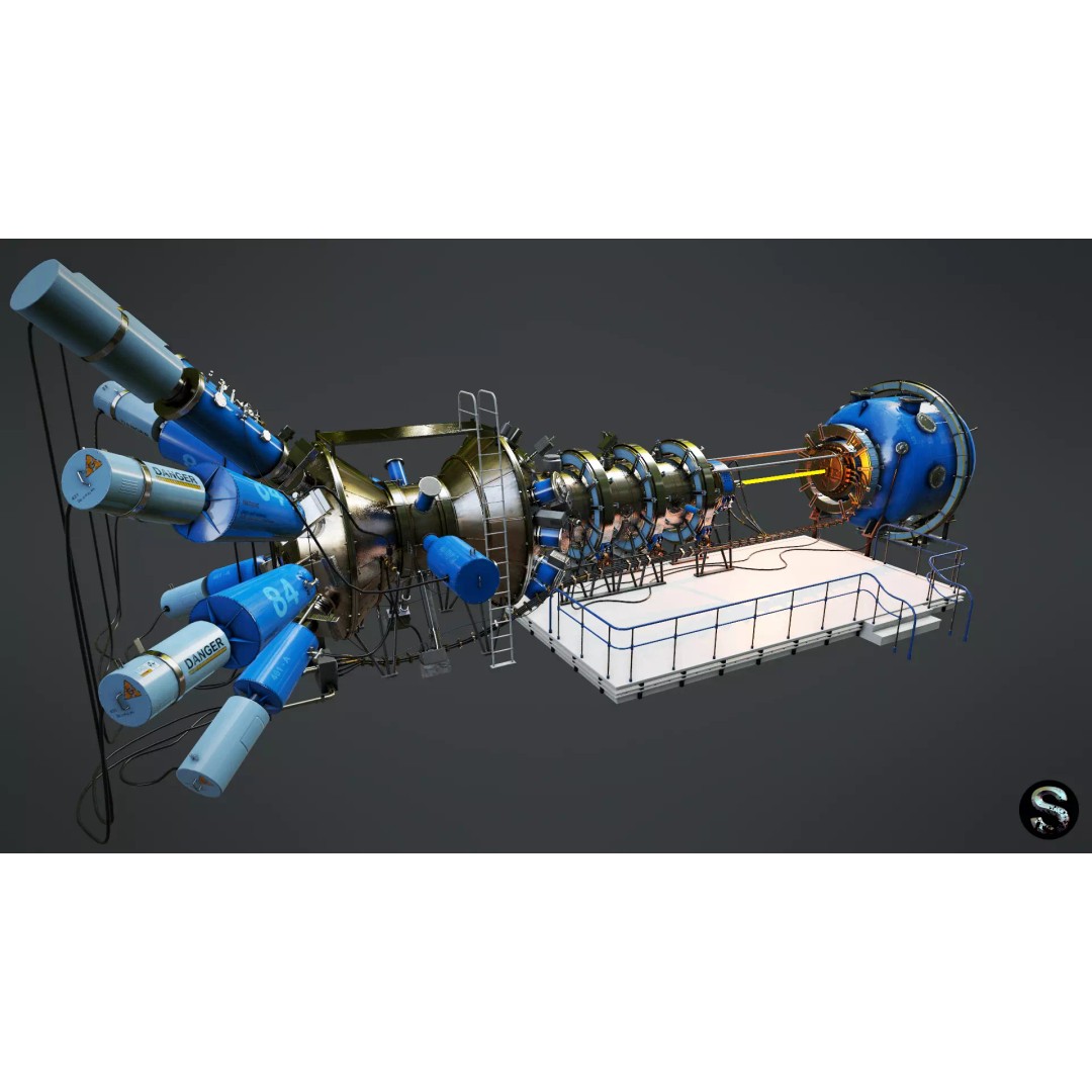 Gas Dynamic Trap 3D Model – Low Poly Game Asset, PBR Textures - View 2