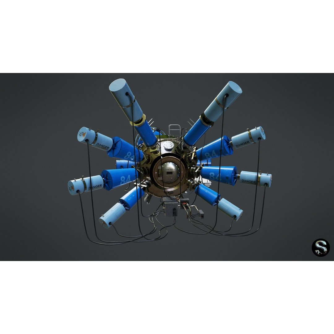 Gas Dynamic Trap 3D Model – Low Poly Game Asset, PBR Textures - View 3