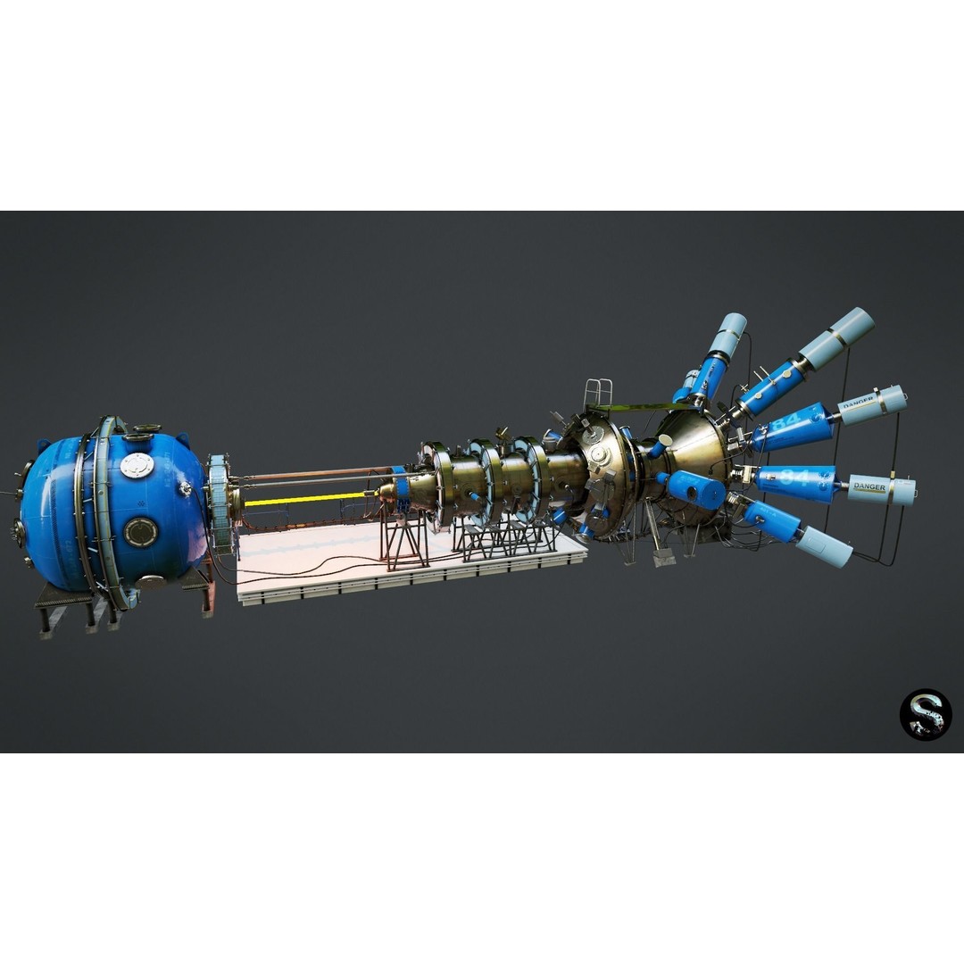 Gas Dynamic Trap 3D Model – Low Poly Game Asset, PBR Textures - View 4