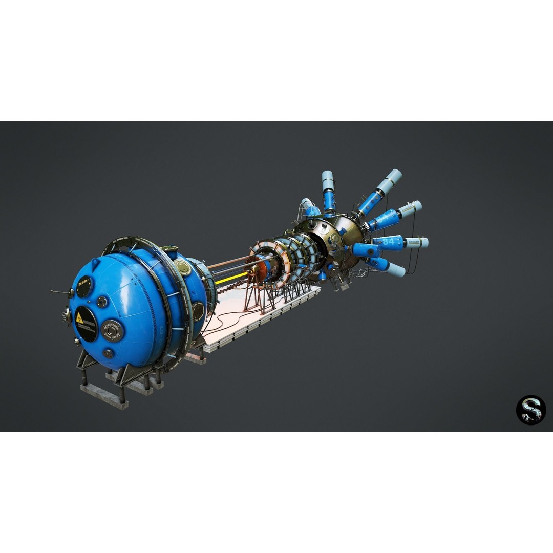 Gas Dynamic Trap 3D Model – Low Poly Game Asset, PBR Textures - View 5