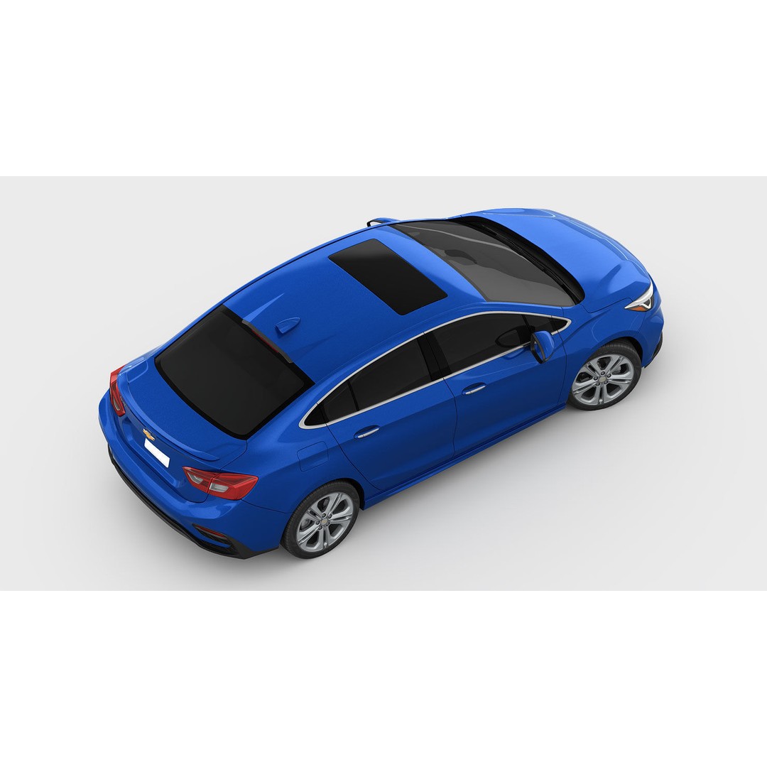Chevrolet Volt 3D Model – High Poly Eco Hatchback, FBX, OBJ - View 11