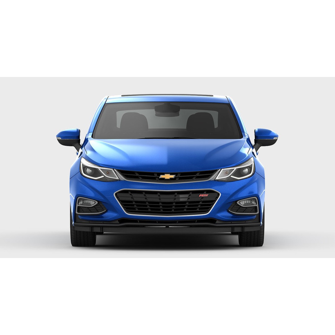 Chevrolet Volt 3D Model – High Poly Eco Hatchback, FBX, OBJ - View 12
