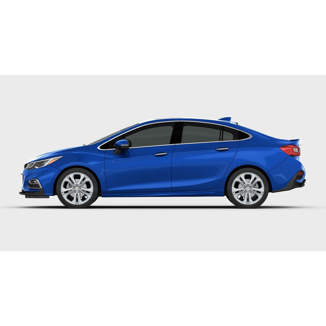Chevrolet Volt 3D Model – High Poly Eco Hatchback, FBX, OBJ - View 14