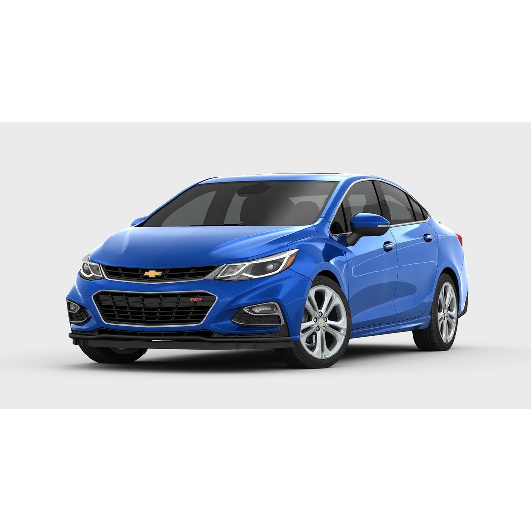 Chevrolet Volt 3D Model – High Poly Eco Hatchback, FBX, OBJ - View 4