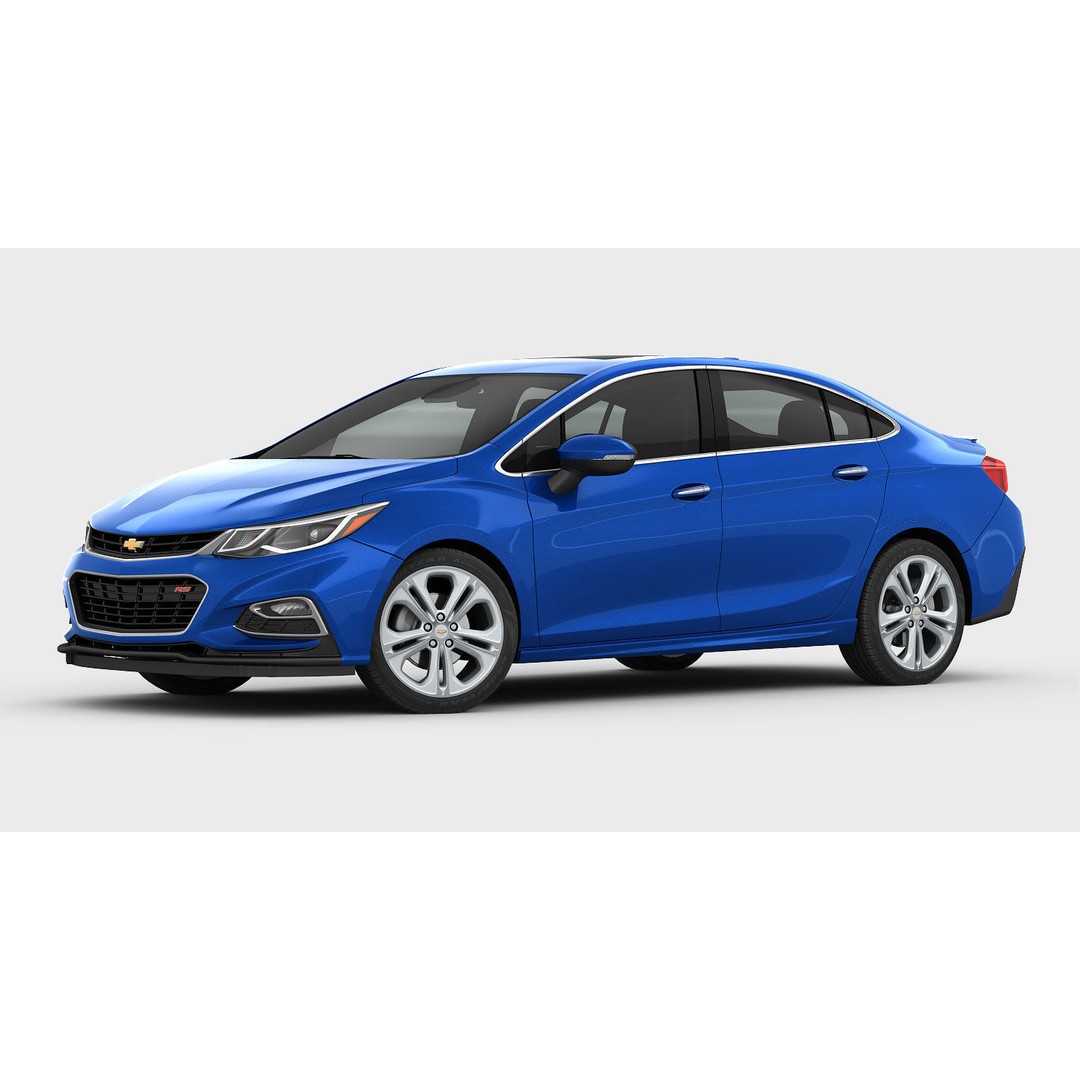 Chevrolet Volt 3D Model – High Poly Eco Hatchback, FBX, OBJ - View 8