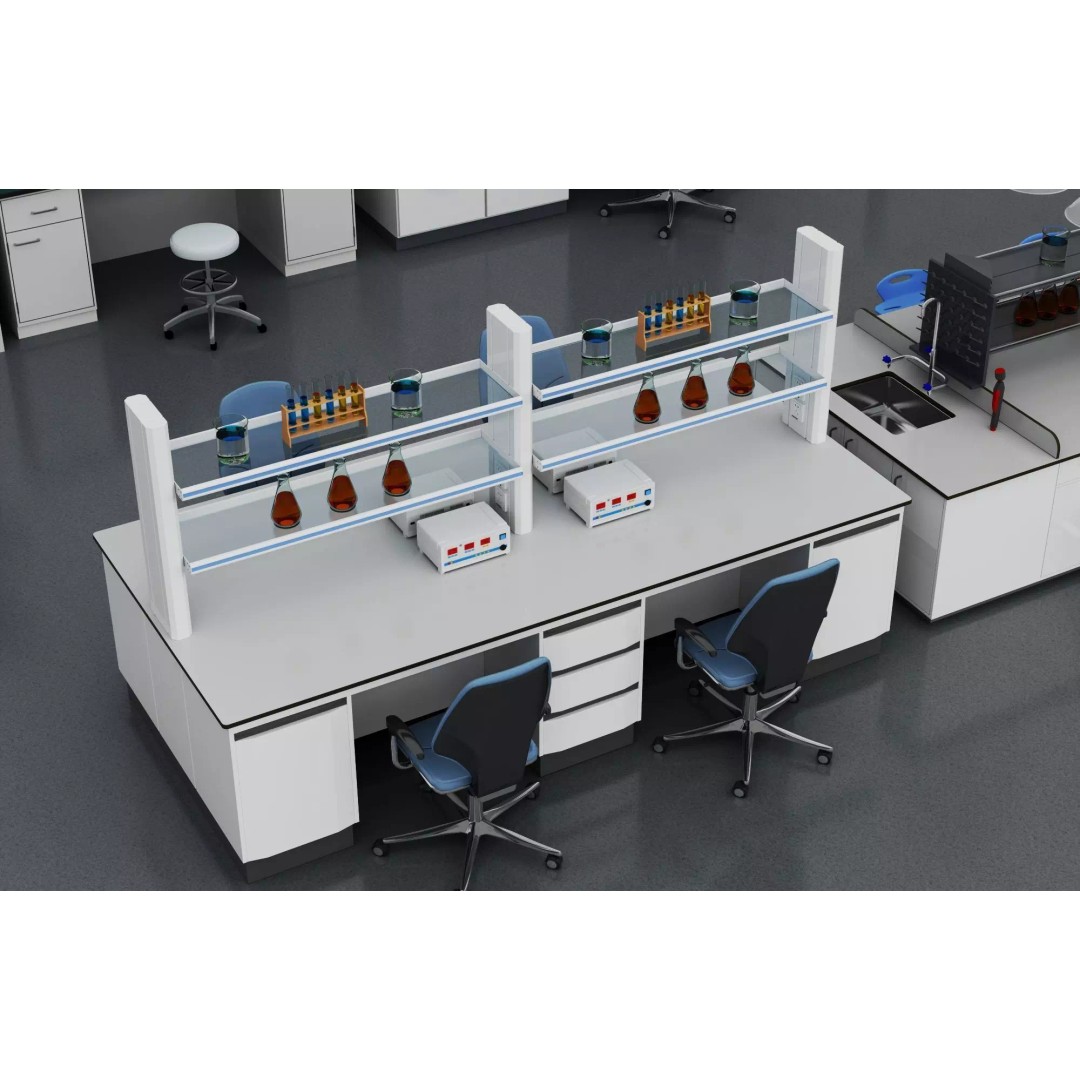 Laboratory Table 3D Model – Low Poly Science Asset, FBX, OBJ - View 3