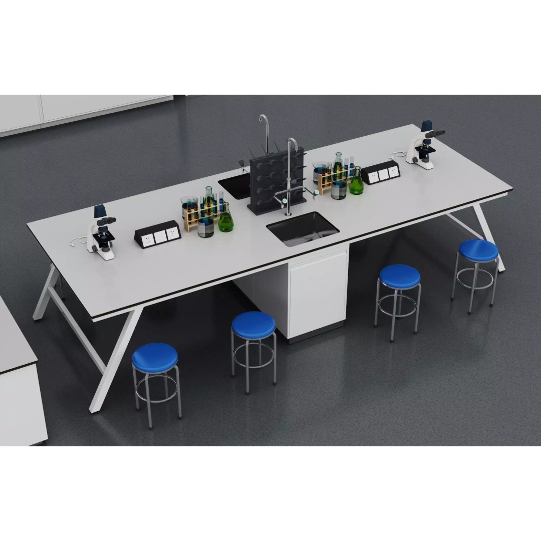 Laboratory Table 3D Model – Low Poly Science Asset, FBX, OBJ - View 5