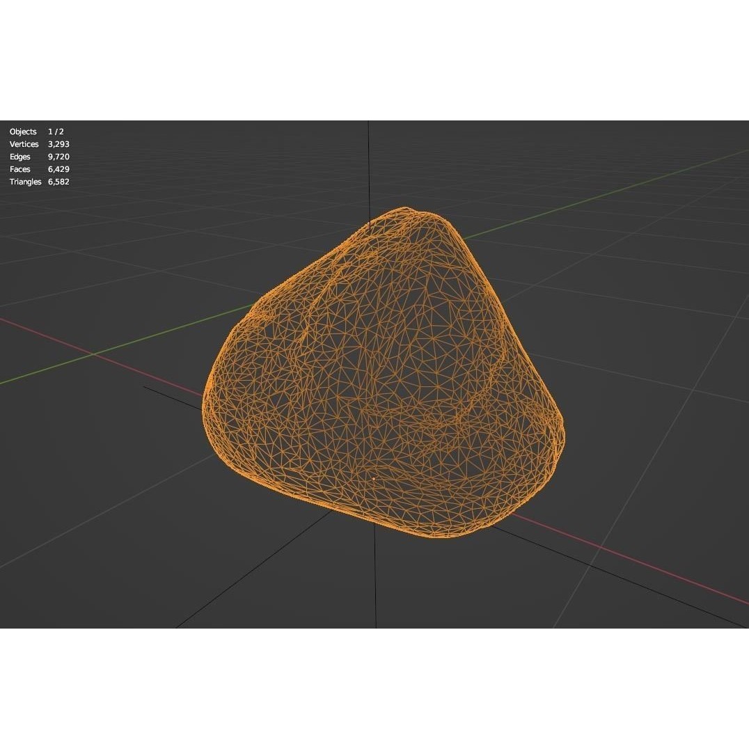 Smooth River Stones 3D Model – Low Poly Boulder Collection, Game Ready