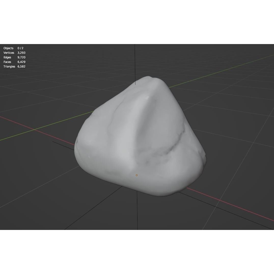 Smooth River Stones 3D Model – Low Poly Boulder Collection, Game Ready - View 20