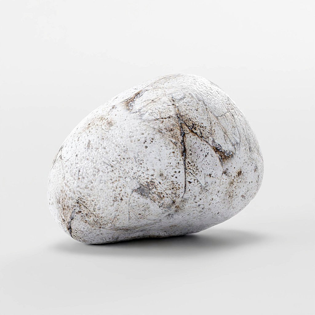 Smooth River Stones 3D Model – Low Poly Boulder Collection, Game Ready - View 8