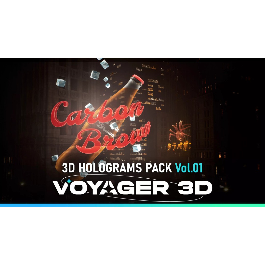 Hologram 3D Model – Low Poly Realistic Pack, FBX, PBR - View 2