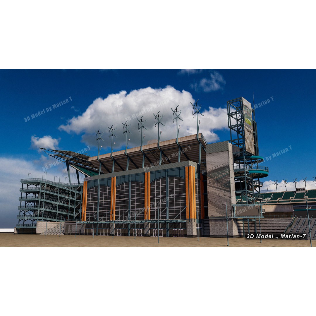 Lincoln Financial Field Stadium 3D Model – Low Poly Game Asset, FBX & OBJ - View 50
